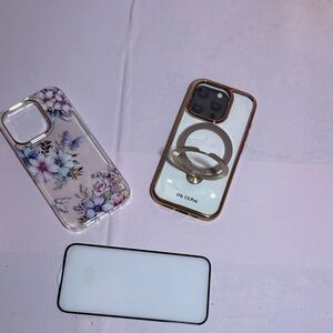 Floral and Clear Phone Case for iPhone
